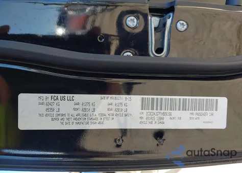 2015 Dodge Charger Sxt z USA, uszkodzony, nr VIN 2C3CDXJG7FH926166